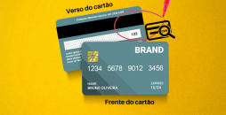 frente e verso de um cartão de crédito com destaque para o que é CVV