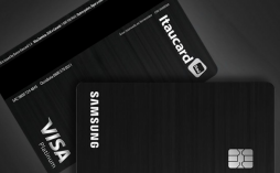 verso e frente do cartão samsung itaucard visa platinum