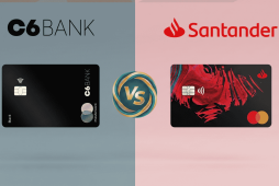 comparativo entre os cartões C6 Bank ou Santander Free