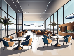The luxurious vip lounge at fortaleza airport