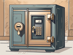A credit card being locked up in a small