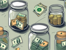A wallet with different types of currency flowing out