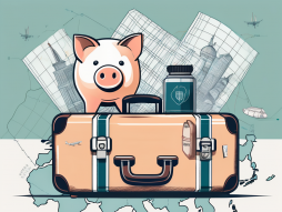 A suitcase filled with various travel essentials