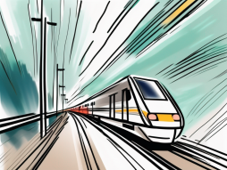 A speeding train ticket