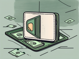 A wallet with money and bank cards inside being closed