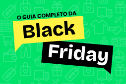 fundo verde e na frente escrito o guia completo da Black Friday