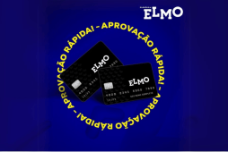 cartão elmo em um fundo azul