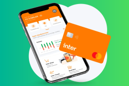 tela do aplicativo banco inter e cartão inter simulando a pergunta como cancelar conta Inter