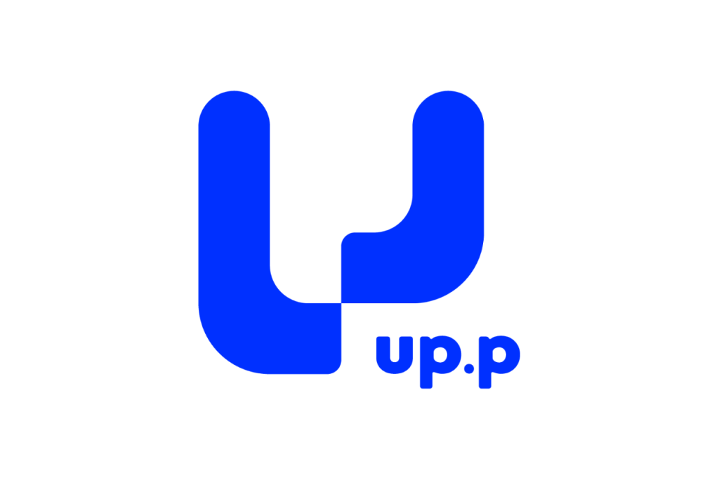 Logotipo da Up.p empréstimos, plataforma de empréstimo FGTS e consignado CLT