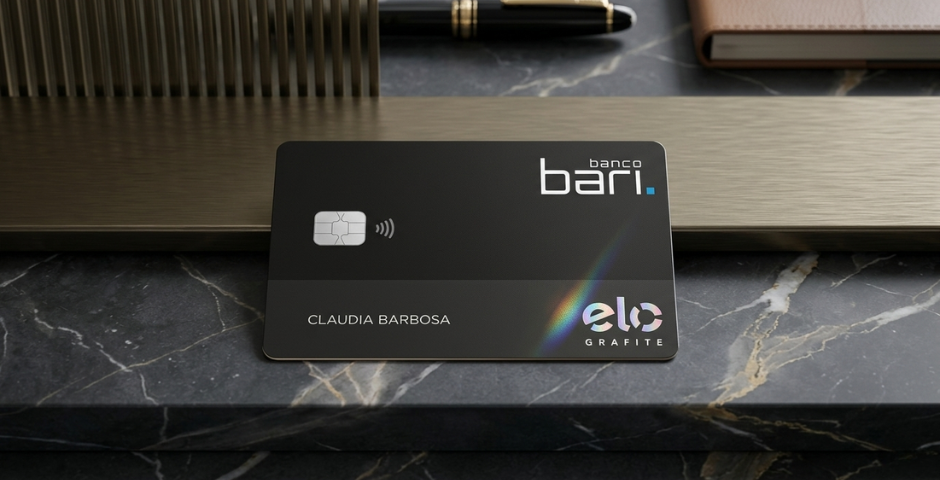 Cartões com Transferência para Livelo- Bari Elo Grafite