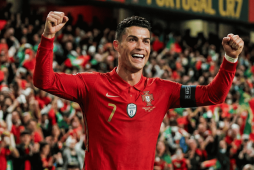 Cristiano ronaldo comemorando um gol para representar Quem é o jogador mais rico da Copa do Mundo