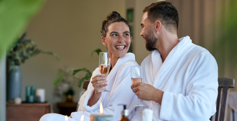 Encontro barato para casais- Spa caseiro
