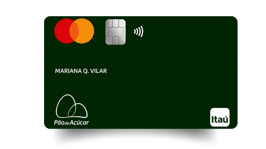Pão de Açúcar Itaú Mastercard- melhores cartões sem anuidade do Itaú