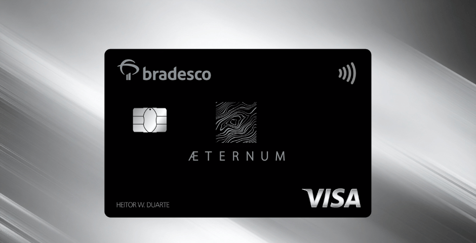cartões escolhidos pelos milionários no Brasil Bradesco Aeternum