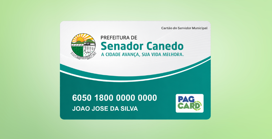 Cartão PagCard convênio prefeituras
